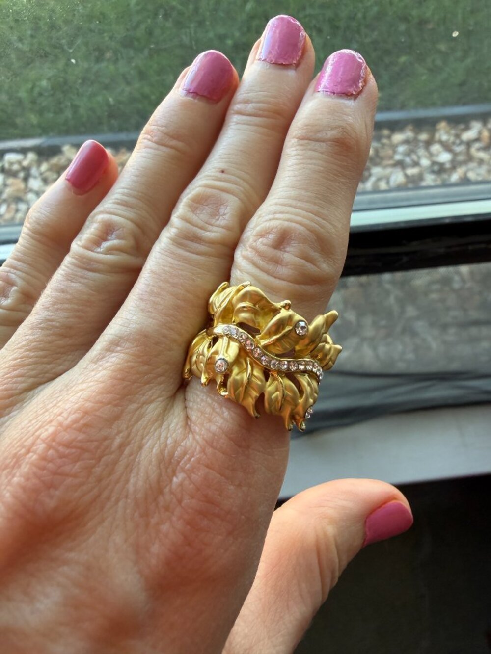 Disney Cinderella Collection Roberto by RFM Floral Eternity Statement Ring